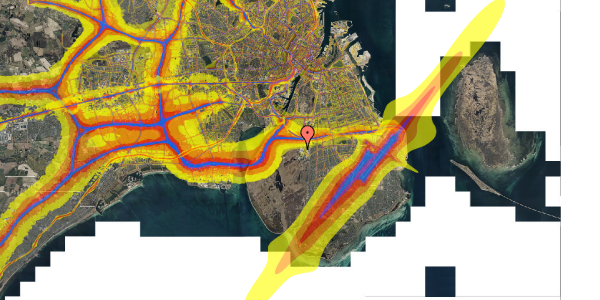 Trafikstøjkort på Else Alfelts Vej 30H, 2300 København S