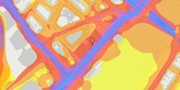 Trafikstøjkort på Kalvebod Brygge 10, 1560 København V