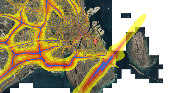 Trafikstøjkort på Løvstikkevej 66, 2. 212, 2300 København S