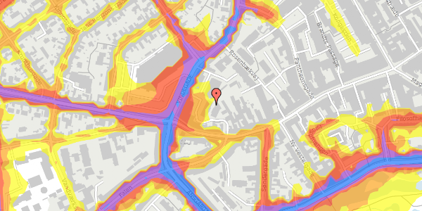 Trafikstøjkort på Vindegade 144, 2. 1, 5000 Odense C