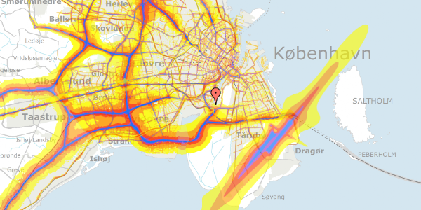 Trafikstøjkort på Otto Brandenburgs Vej 60, 2. tv, 2450 København SV