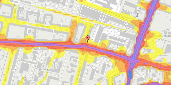 Trafikstøjkort på V.E. Gamborgs Vej 2, st. , 2000 Frederiksberg