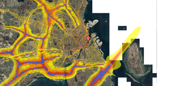 Trafikstøjkort på Tordenskjoldsgade 22, 3. , 1055 København K