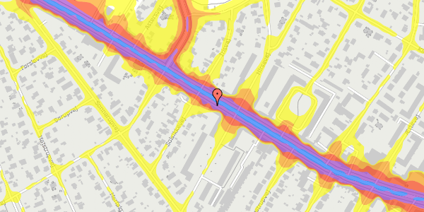 Trafikstøjkort på Frederikssundsvej 239, 2700 Brønshøj