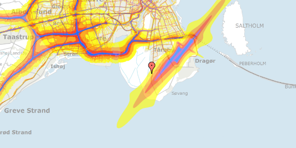 Trafikstøjkort på Elborg Alle 6, 2791 Dragør