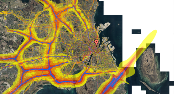 Trafikstøjkort på Købmagergade 13B, st. , 1150 København K