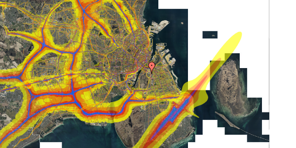 Trafikstøjkort på Tom Kristensens Vej 30, 1. th, 2300 København S