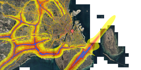 Trafikstøjkort på Tom Kristensens Vej 42, 5. th, 2300 København S