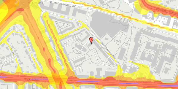 Trafikstøjkort på Elga Olgas Vej 3, 1. tv, 2000 Frederiksberg