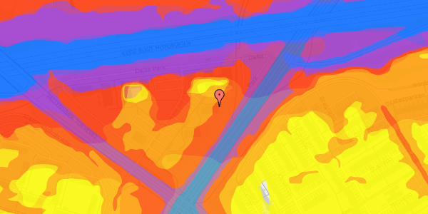 Trafikstøjkort på Delta Park 32, 5. th, 2665 Vallensbæk Strand