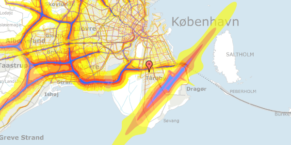 Trafikstøjkort på Hf. Stjernelund 6, 2770 Kastrup