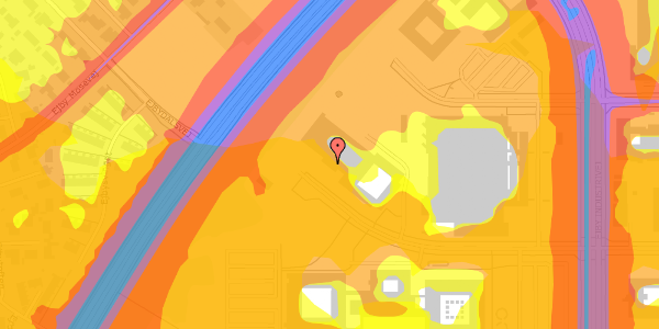 Trafikstøjkort på Ejby Industrivej 91, 2600 Glostrup