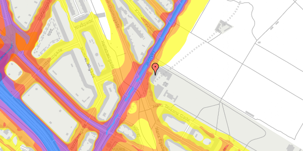 Trafikstøjkort på Jagtvej 34, 2200 København N