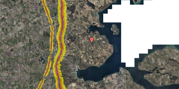 Trafikstøjkort på Margrethegårdsvej 7, 6200 Aabenraa