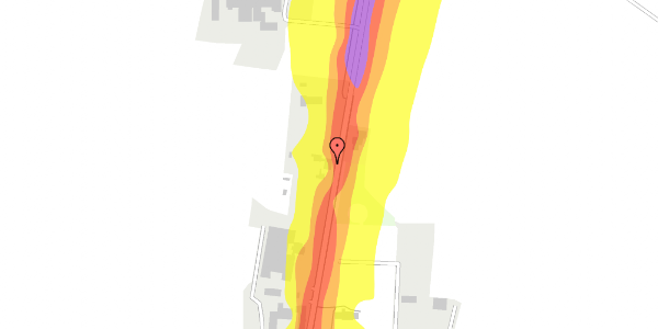 Trafikstøjkort på Vardevej 112, 6933 Kibæk