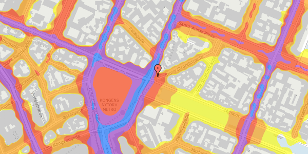 Trafikstøjkort på Kongens Nytorv 2, st. , 1050 København K