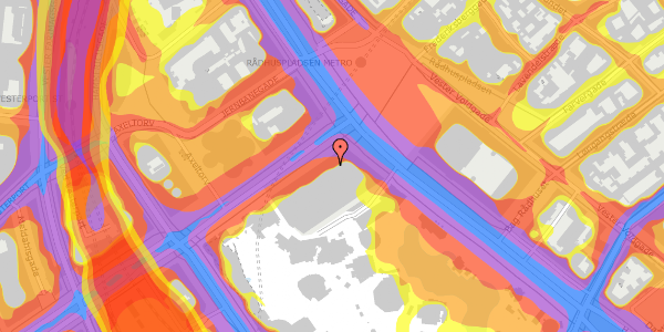 Trafikstøjkort på Vesterbrogade 1C, 7. tv, 1620 København V