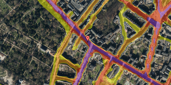 Trafikstøjkort på Nørrebrogade 55A, st. , 2200 København N