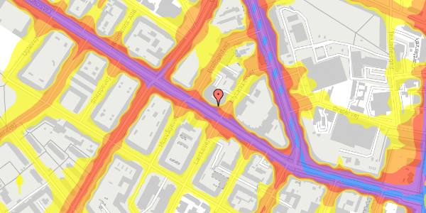 Trafikstøjkort på Frederikssundsvej 50, 1. 9, 2400 København NV