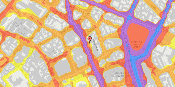 Trafikstøjkort på Kristen Bernikows Gade 4, 1105 København K