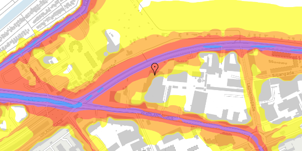 Trafikstøjkort på Uplandsgade 46, st. 1, 2300 København S