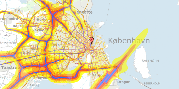 Trafikstøjkort på Pilestræde 14B, 1112 København K