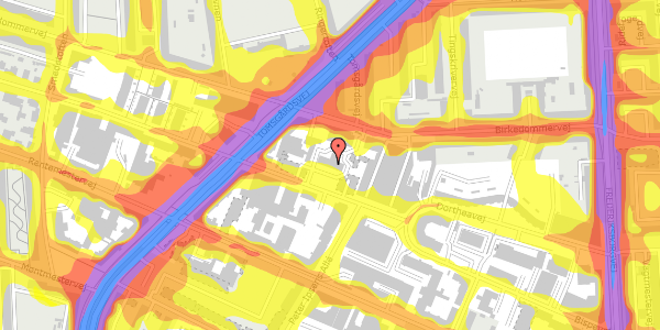 Trafikstøjkort på Dortheavej 10, st. , 2400 København NV