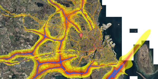 Trafikstøjkort på Dybendalsvej 23, 3. th, 2720 Vanløse