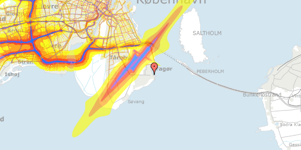 Trafikstøjkort på Dragørhjørnet 10, 2791 Dragør