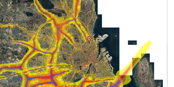 Trafikstøjkort på Bryggergade 1, 2. 204, 2100 København Ø