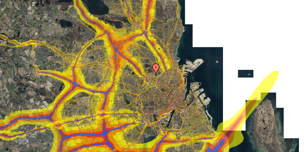 Trafikstøjkort på Dortheavej 17, 2. 10, 2400 København NV