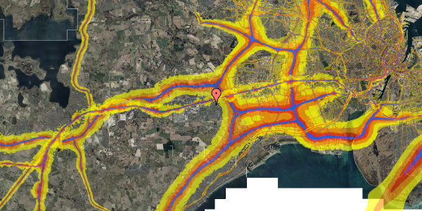 Trafikstøjkort på Taastrup Hovedgade 111A, 2. 4, 2630 Taastrup