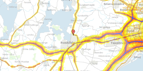 Trafikstøjkort på Søro 10A, 4000 Roskilde