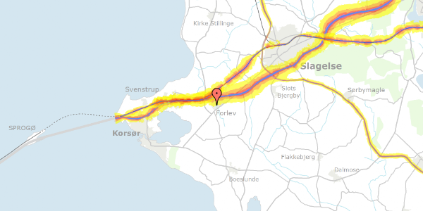 Trafikstøjkort på Vejsgårdtoften 48, 4241 Vemmelev