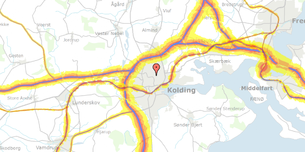 Trafikstøjkort på Skovlyst 47, 6000 Kolding