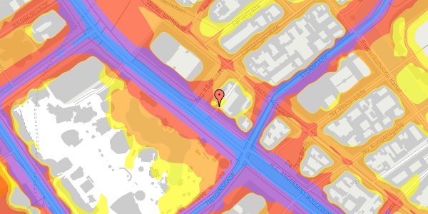 Trafikstøjkort på H.C. Andersens Boulevard 23, 2. , 1553 København V