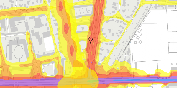 Trafikstøjkort på Dalgas Boulevard 7, 2000 Frederiksberg