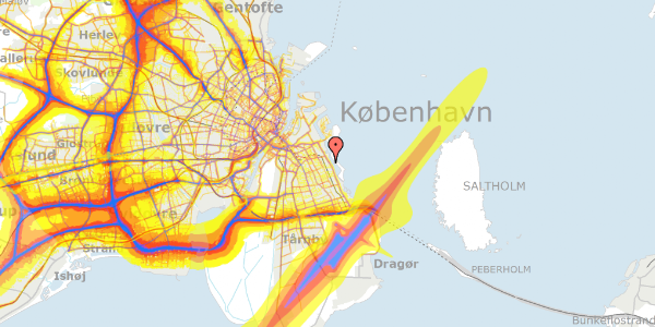 Trafikstøjkort på Amager Strandvej 146D, 2300 København S