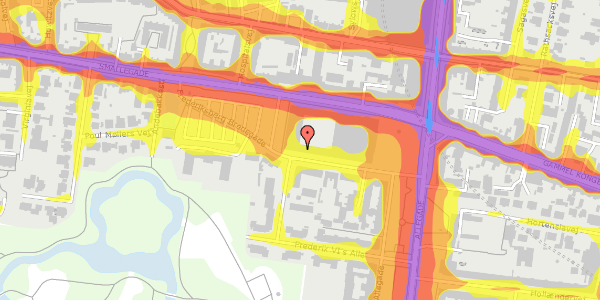 Trafikstøjkort på Frederiksberg Bredegade 4, st. , 2000 Frederiksberg