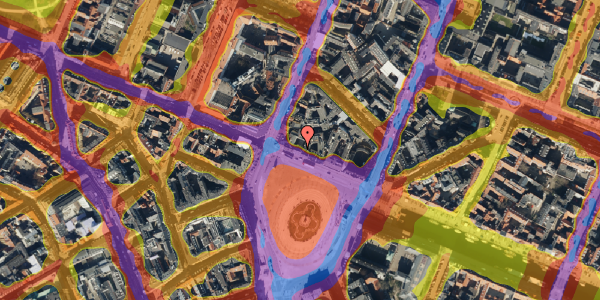 Trafikstøjkort på Kongens Nytorv 18, 3. th, 1050 København K