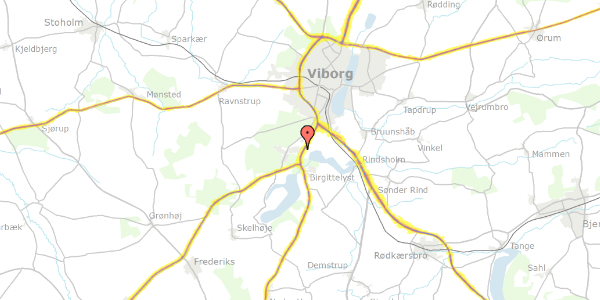 Trafikstøjkort på Nonbo Enge 9, 8800 Viborg