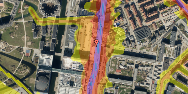 Trafikstøjkort på Amagerfælledvej 62, 1. 27, 2300 København S