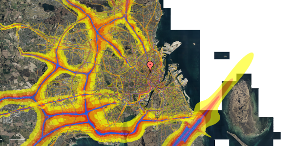 Trafikstøjkort på Nørrebrogade 27B, 2. tv, 2200 København N