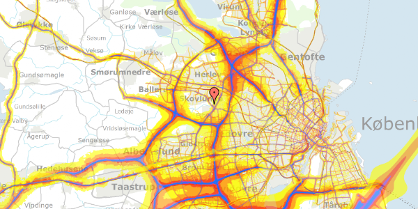 Trafikstøjkort på Øster Hanevad 62, 2740 Skovlunde