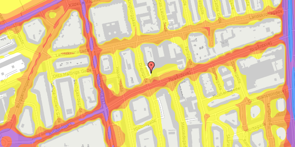 Trafikstøjkort på Drejøgade 36, 3. th, 2100 København Ø