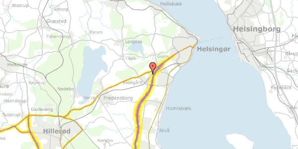 Trafikstøjkort på Hejreskovvej 2, . 6, 3490 Kvistgård