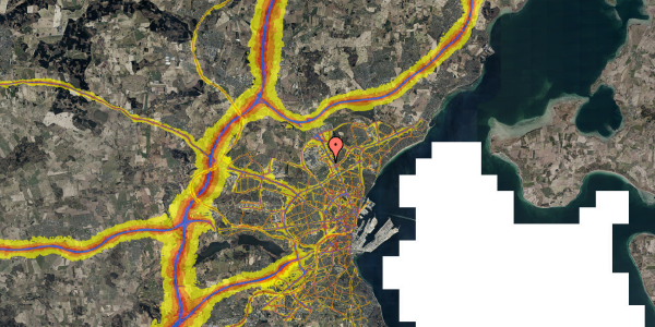 Trafikstøjkort på Olof Palmes Allé 27A, st. th, 8200 Aarhus N