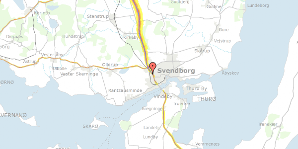 Trafikstøjkort på Ryttervej 51, . 6, 5700 Svendborg