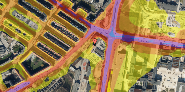 Trafikstøjkort på Artillerivej 55, st. , 2300 København S