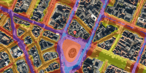 Trafikstøjkort på Kongens Nytorv 16, 2. tv, 1050 København K